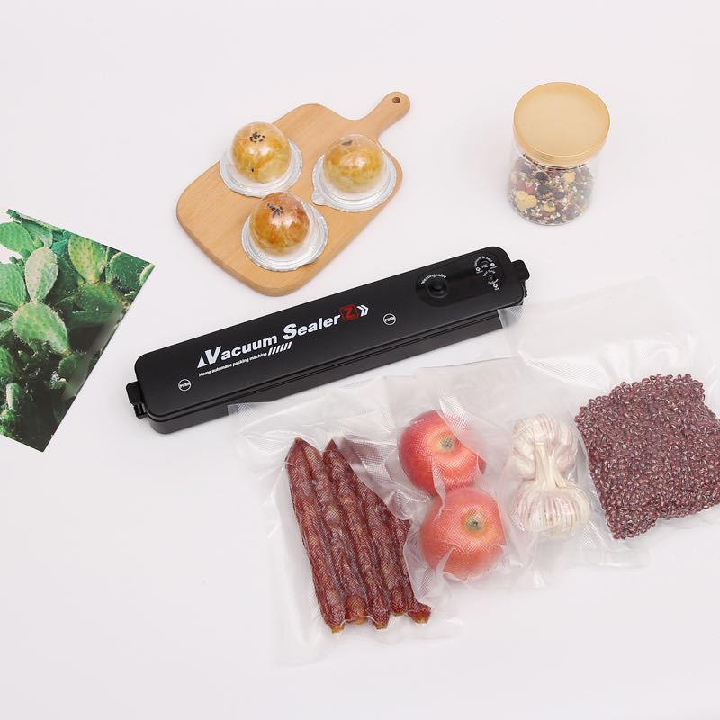 2pcs Home Kitchen Vacuum Sealer with 20 Vacuum Bags,220V EU Voltage,Food Automatic Vacuum Sealing Machine Small Plastic Sealer