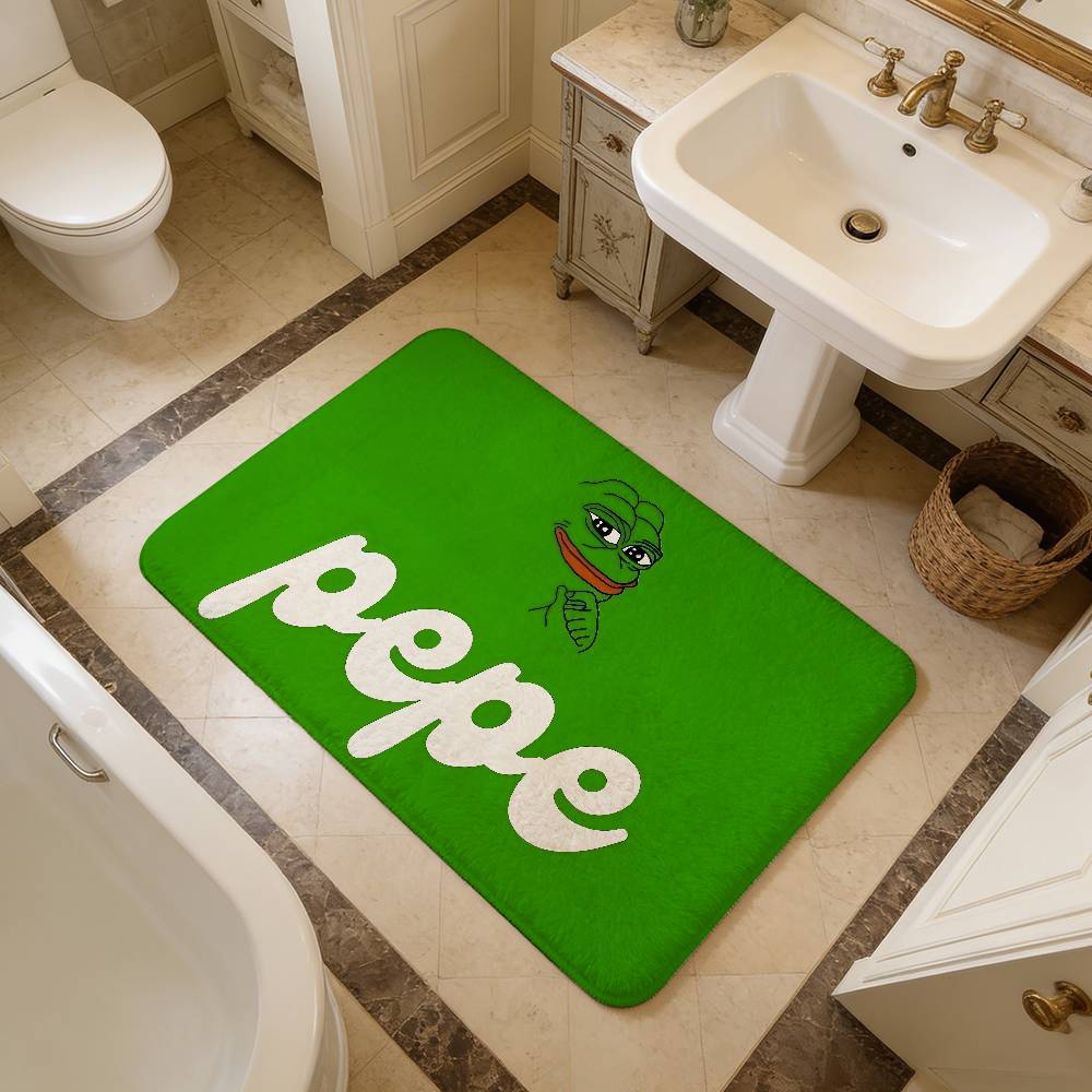 Popular Internet Meme Sad Frog Game Kitchen Mat Nordic Style Bedroom Living Room Doormat Home Balcony Anti-Slip Welcome Rug