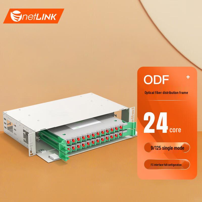 

netLINK 24-Core ODF FC Single-Mode Rack-Mount Fiber Patch Panel