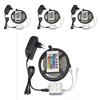 12v 3528rgb Led Tape With Mini Remote Controller Nonwaterproof Bright Lighting For Tv Background Decoration