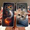 For Oppo Reno 12F 5G Case Reno12 FS CPH2637 Colorful Flowers Painted Cover Soft Silicone Case For Oppo Reno12 F 4G Reno12F Shell