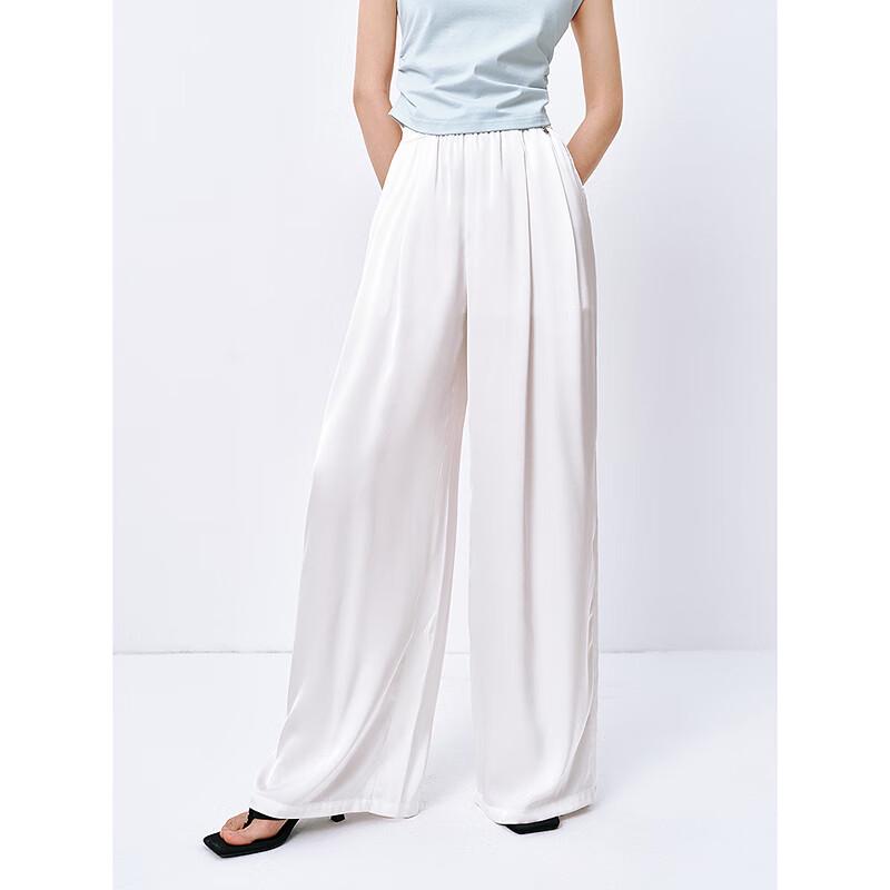 PEACEBIRD Women's High-Waist Wide-Leg Loose Casual Pants