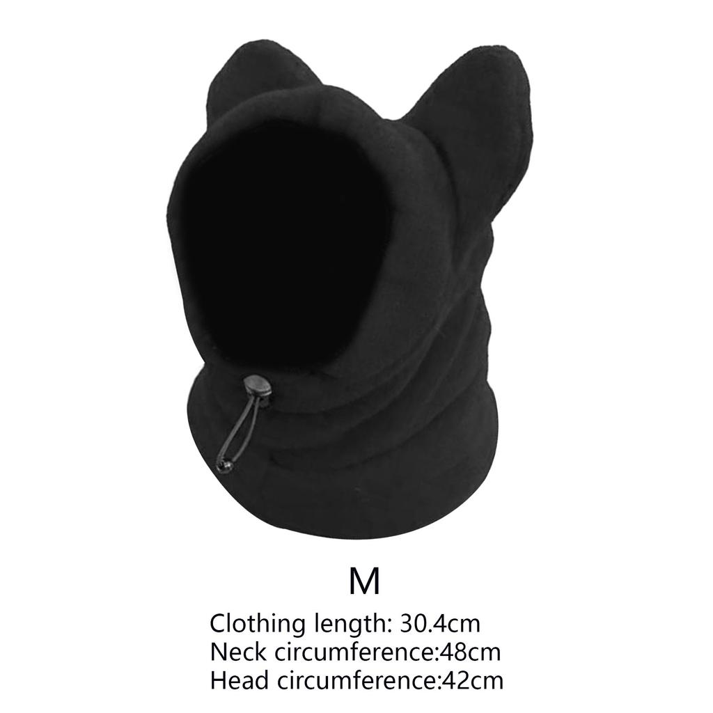 Pet Winter Hat Warm Superfine Fleece Puppy Cap Cute Personality Drawstring Dog Headgear Adjustable Dog Hat Warmth Accessories