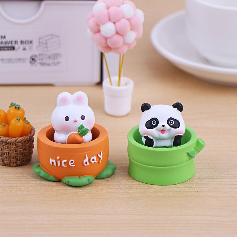 Cute Pet Bounce Ornament: Stress-Relief Desk Decor & Birthday Gift
