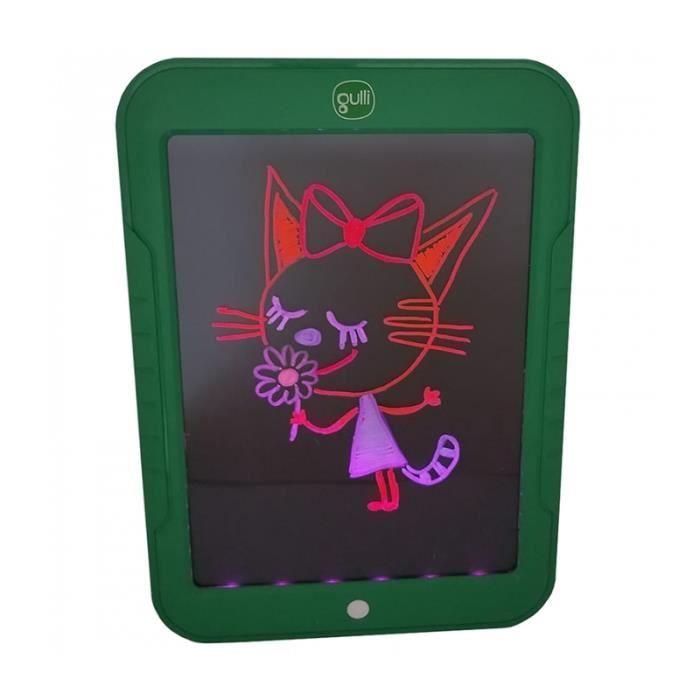 Ardoise magique électronique - Gulli - Gulli Créa Activité XL - XL 33.5x23.2cm - 12 feutres néons - 42 pochoirs