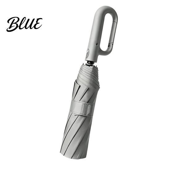Automatic Open Close Compact Umbrella Creative Ring Buckle Windproof 10-Rib Umbrella UV Protection Sun for Summer Folding UPF 50+ Reinforced