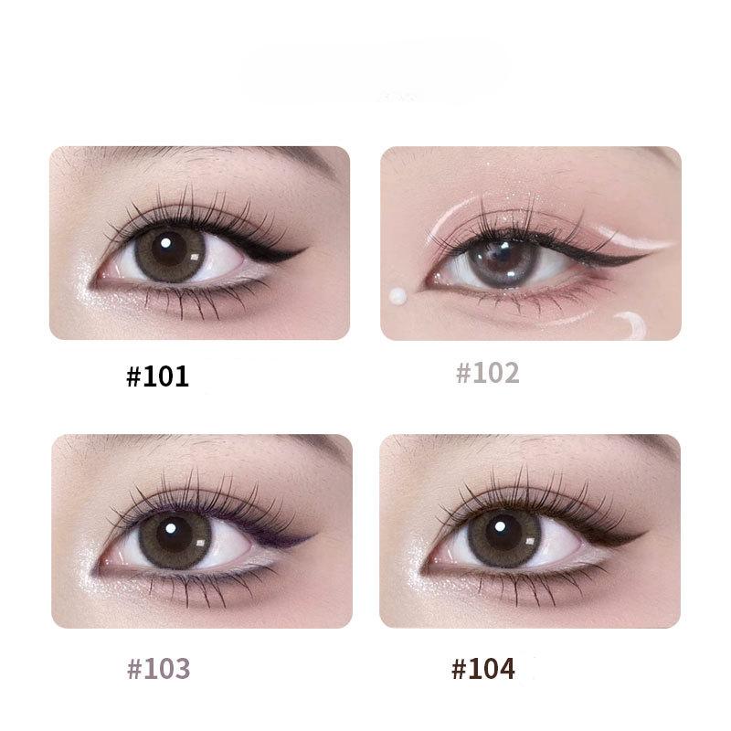 Lingmu eyeliner gel pen, long-lasting, waterproof, sweat-proof, non-smudge, pigmented liquid eyeliner pen, make-up