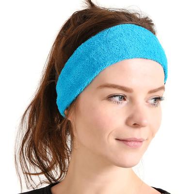 CHARM Pružný uterákový čelenka Turban z froté látky na šport Vyrobené v Japonsku [Jedna veľkosť/Modrá] Antibakteriálny, Odolný voči zápachu