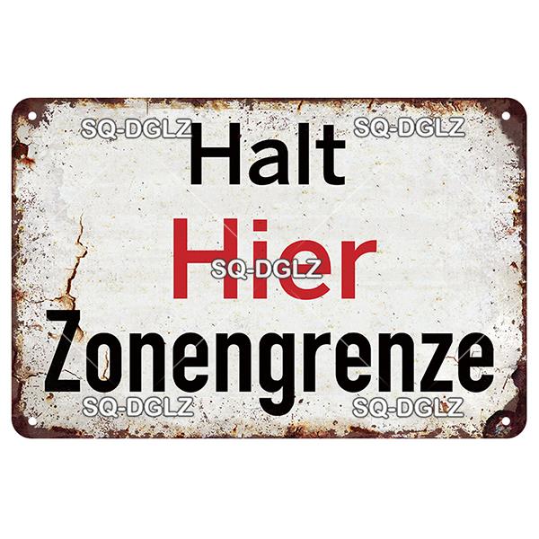[SQ-DGLZ] Vintage Retro Achtung Berlin Tin Sign Metal Sign Shop Plate Home Bar Wall Sticker Decoration Plaque Poster Decor Gift