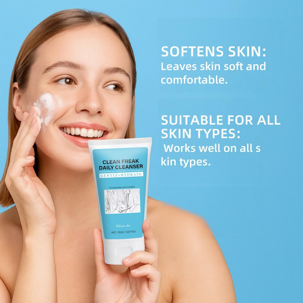 Cleansing And Revitalizing Daily Facial Cleanser Facial Moisturizing And Cleansing Massage Cream Hydrating And Softening Facial Care 150ml
