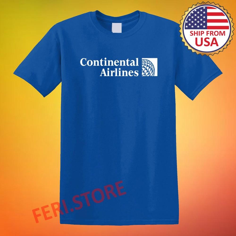 

Continental Airlines Retro US Airways Men s Blue Size S-5XL 4XL