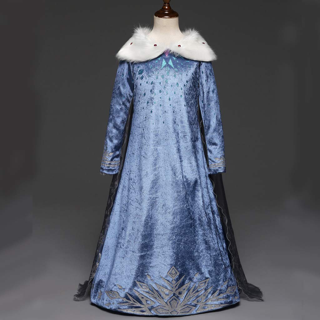 Princess Dress Elsa Luxury Frozen Elsa Disney Gift Snow Queen [Formemory] Kids' Costume, Dress, Set, Dress, Girls' Princess-Style Dress, Kids'