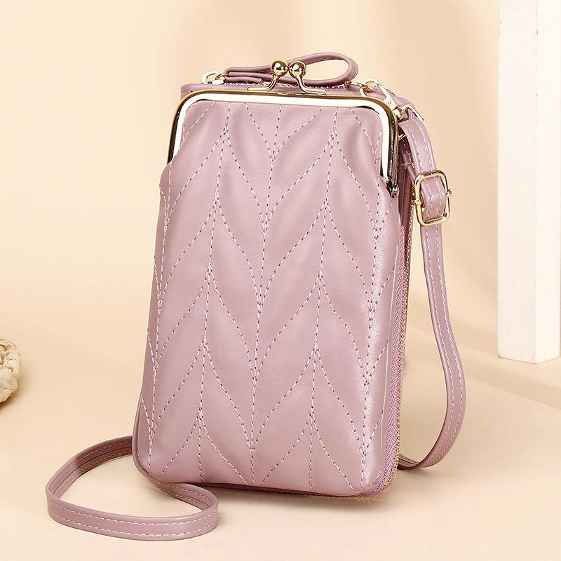 

Women Fashion Shoulder Bags Artificial Leather Phone Bag Casual Crossbody Messenger Bag Zipper Purse Wallets 20*11*5cm