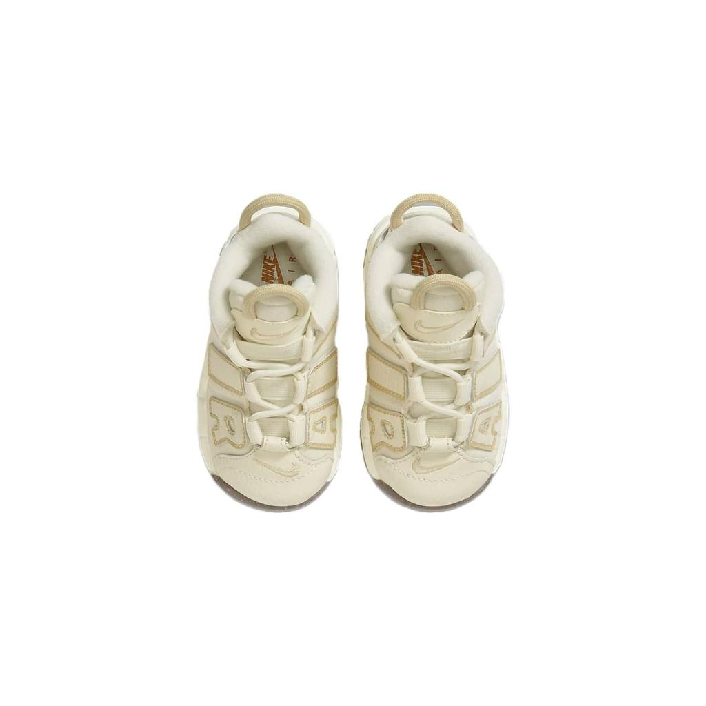 Nike Air More Uptempo TD Coconut Milk Team Gold Baby Sneakers Cream Gum-Dark-Brown DX1941-100