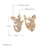 Neue Ungewöhnliche Roségoldene Eidechsen-Ohrringe Täglicher Damen-Modeschmuck Tier-Schmuck Besetzt Mit Natürlichen Zirkonia Hängeohrringe