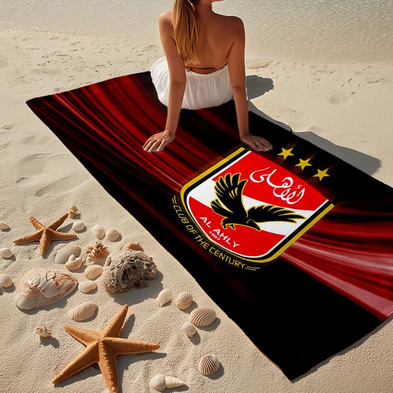 America Club's Crest With Rabbit Beach Towel, Quick-drying, Easy to Care for, Use for Both Fitness and Beach Vacations,Sports Essential Fan Gift