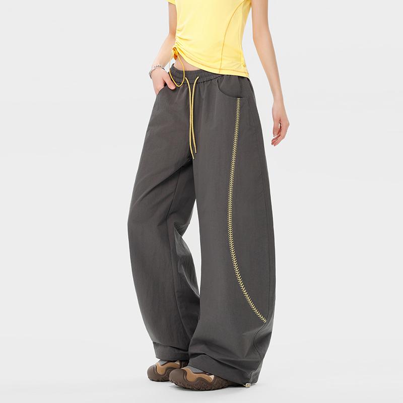 Pantalons Amples pour Femmes et Pantalons Casual d'Été à Jambe Droite pour Hommes