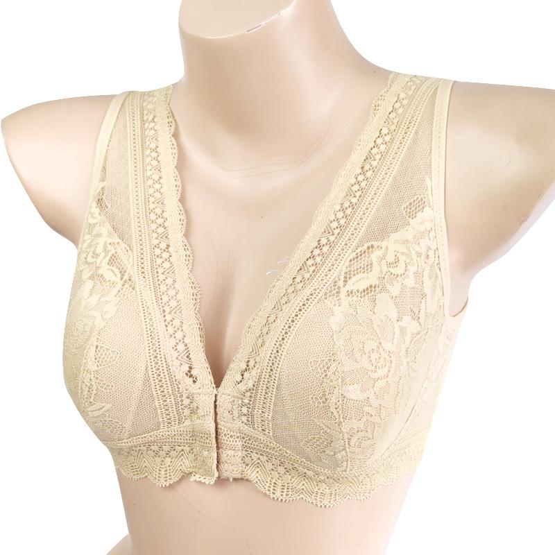 

Новый бюстгальтер с пряжкой спереди, летний, воздушный, с обратной стороны, с кроличьими ушками, нижнее белье для женщин, соты, ультратонкая внутренняя чашечка, дышащая 5L (165-95kg recommended)