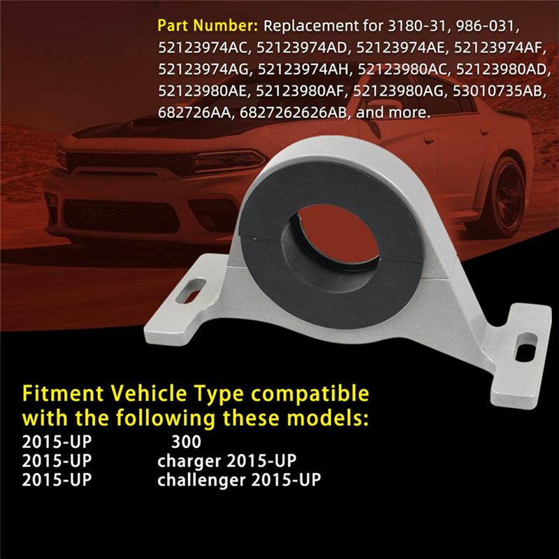 Precise 52123980AD Car Center Bearing Support For Dodge Charger Challenger Chrysler 300 Hellcat 394 2015- 53010735AB 3180-31