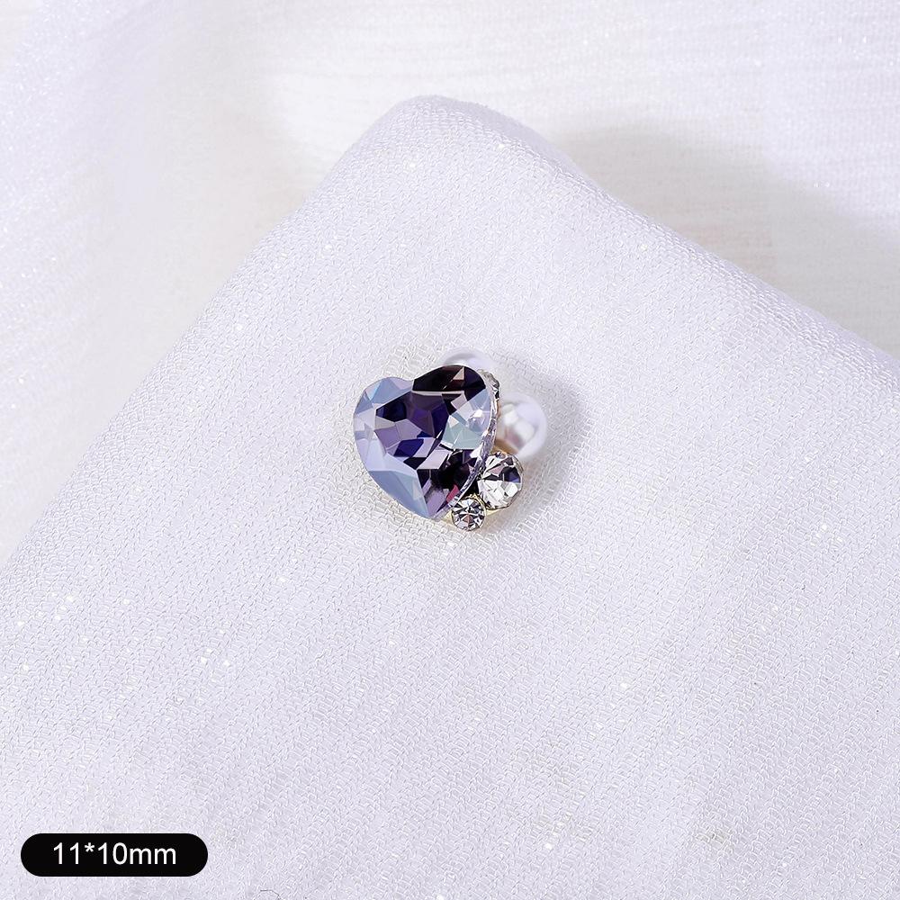 Nail Art Diamond Ball Stack Diamond Finished Nail Art Diamond Decoration Super Shiny Rectangle Right Angle Handmade Diamond Set With Pearl Decoration