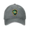 Sb Logo Washed Canvas Baseball Cap Unisex Vintage Style Trucker Hat Luxury Designer Casual Sports Sun Visor