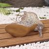 Mesh Stiletto Sandals Summer New Round Toe Sequin Cloth Cutout Front Lace-Up Non-Slip High-Top Fish-Mouth Sandals