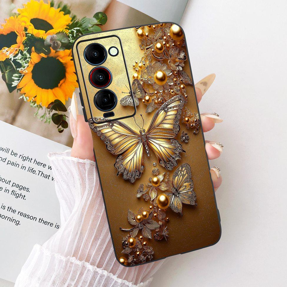 Handyhülle Für Tecno Camon 18P Hülle CH7 Süße Katze Mode Lustig Bemalt Fundas Für Tecno Camon 18P Gehäuse