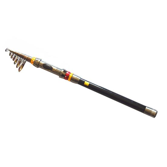 MUQZI Sportzubehör 1,8/2,1/2,4/2,7/3,0/3,3/3,6 m Teleskop-Meeresangelrute aus Kohlefaser