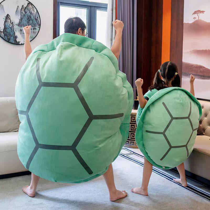 60cm Schildkrötenpanzer Kissen Tragbare Puppe Schlafsack Puppe Plüsch Riesiger Fauler Mensch Übertrieben
