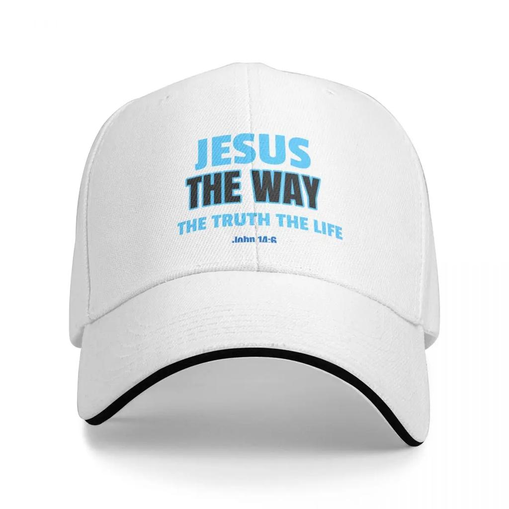 Jesus The Way The Truth The Life John 14:6 Baseball Cap Big Size Hat Beach Outing western Hat Women Hats Men's