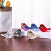 Artistic Glass Bird Figurine Collectible Crystal Desk Decoration For Bird Enthusiasts