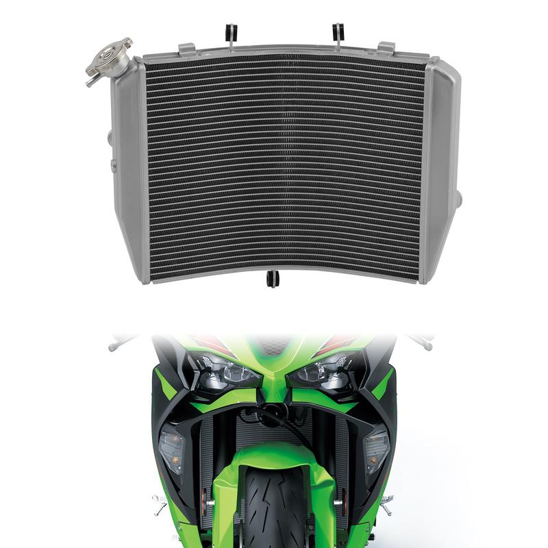 Motorcycle Radiator Cooler Engine Cooling For Kawasaki Ninja ZX-6R ZX6R 2013 2014 2015 2016 2017 2018 2019 2020 2021 2022 2023