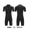 New 3mm Unisex Short-Sleeve Diving Suit - Thick, Warm, and Cold-Resistant for Surfing and Jellyfish Protection