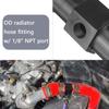Black Water Temp Gauge Radiator Temperature Water Temp Joint Pipe Sensor Hose Adapter 18MM 20MM 22MM 24MM Interior Parts