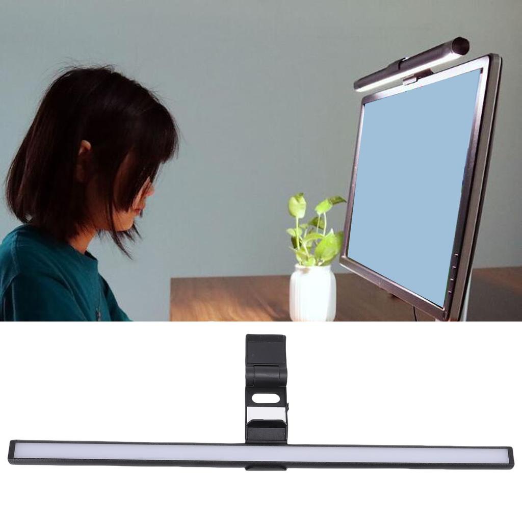 RGB CCT Dual Sided Computer Screen Light Bar Eye Care USB Reading LED Task Lamp with 3 Color Temperature RGB Ambient Backlight
