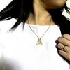 July Hawaiian Jewelry Number Necklace for Men and Women, Kaleikini Stainless Steel, 14K Yellow Gold Plated, Size 8, 40cm-45cm