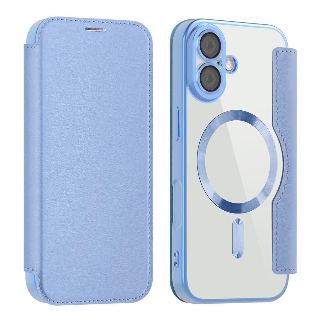 For iPhone 17 Case Compatible with MagSafe RFID Blocking Leather Phone Cover