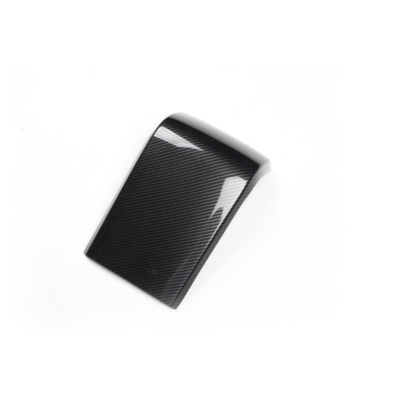 11th Generation Civic Rear Cup Holder with Carbon Fiber Pattern Black Navigation Panel Is Used for Car Interior Decoration