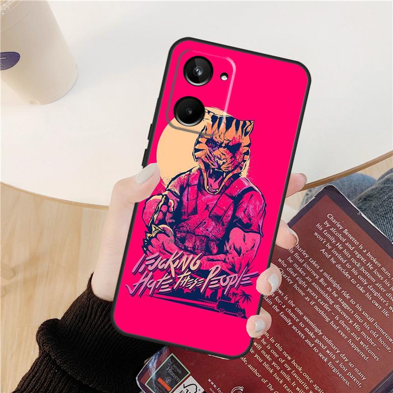 Game Hotline Miami Case For Realme 14 12 10 11 13 Pro Plus GT 6 6T 5 GT7 Pro C61 C55 C51 C21Y C25S C67 C75 C53