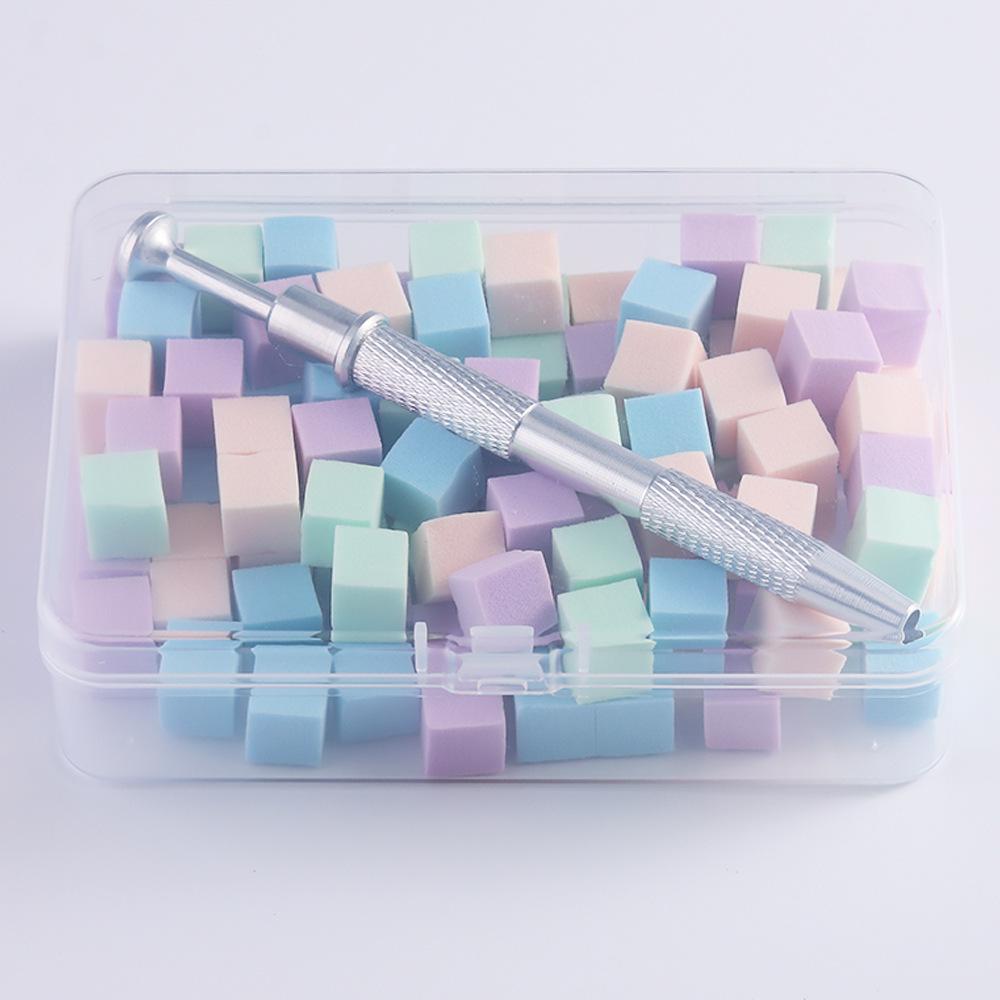 Cross-Border Mini Manicure Tools: Tofu Block Glue Sponge & Nail Art Gradient Set