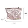 Quilted Pu Love Bow Cosmetic Bag Skincare Products Pouch Multi-Function Makeup Lipstick Storage Bag Simple  Coin Purse