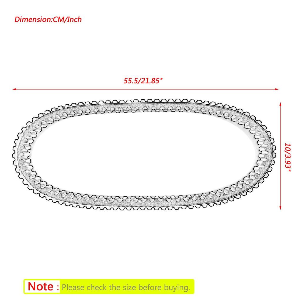 Drive Belt For Arctic Cat Snowmobile 440 Sno Pro 2006 Bearcat Wide Track 2006-08