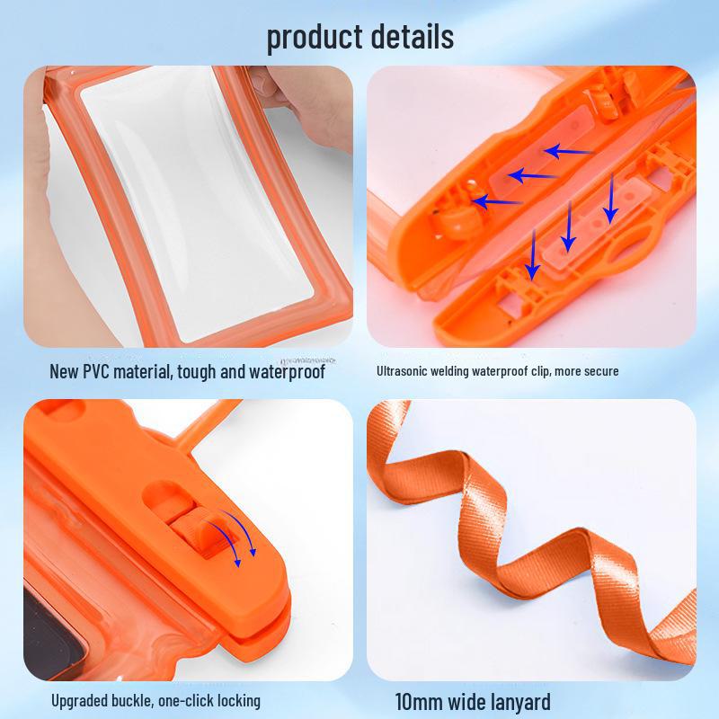 Waterproof Touchscreen Phone Pouch for Swimming and Diving
