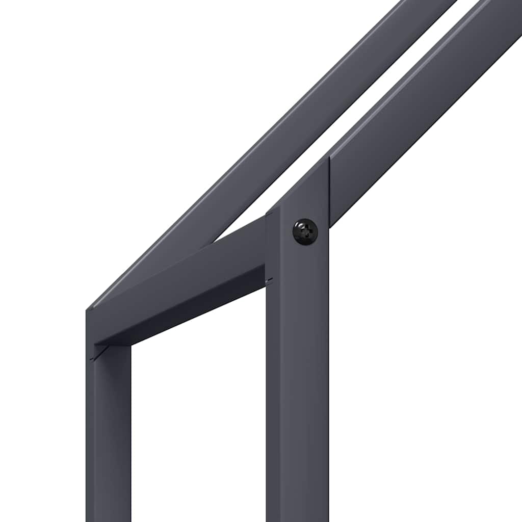 Firewood Rack Anthracite 60 x 25 x 90 cm Cold Rolled Steel