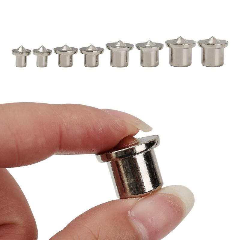 4 Size Stainless Steel Dowel Pin Centers Drilling Hole Tool Set with Sharp Point Storage Box Woodworking Center Transfer Plugs