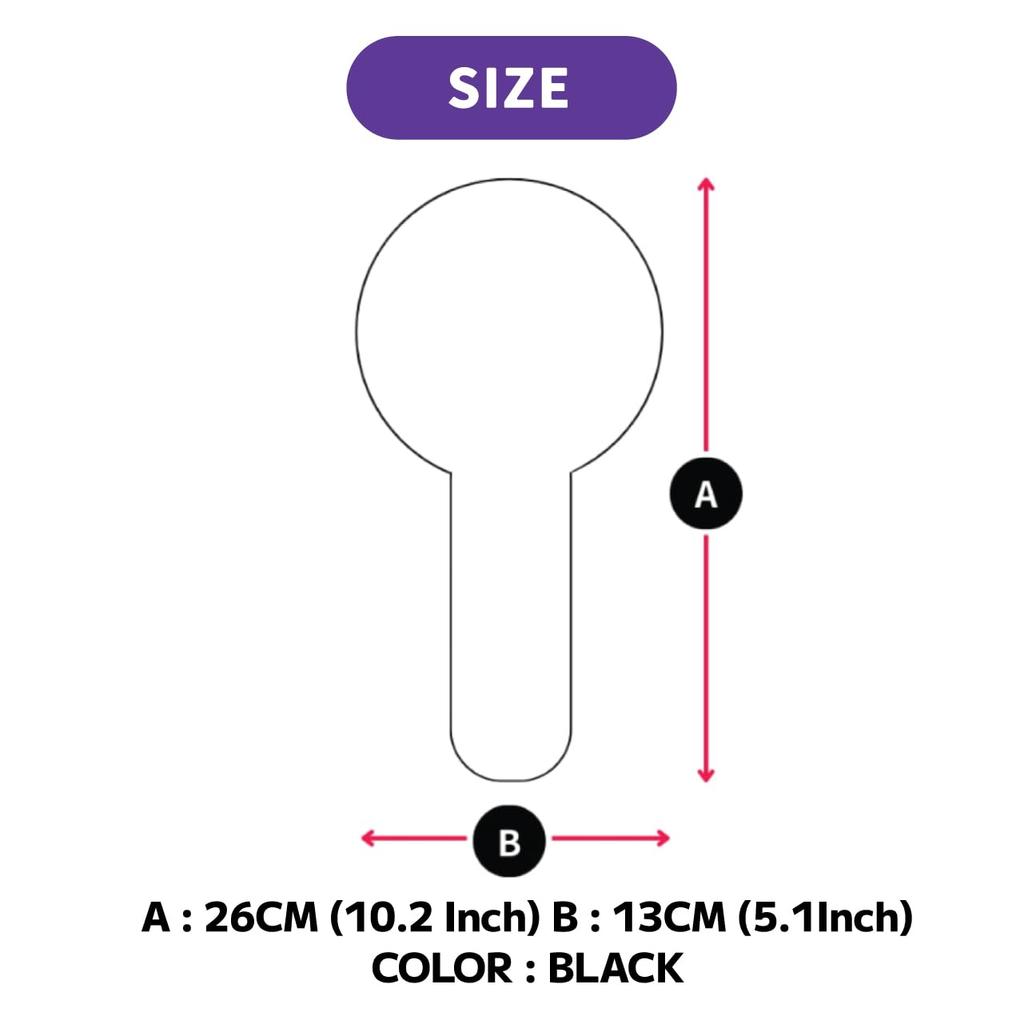 Bangtan Boys Penlight Pouch Penlight Case ver.4 Compatible with Strap and Battery Pouch, Cushioned Material Penlight Storage Case (12th Anniversary)