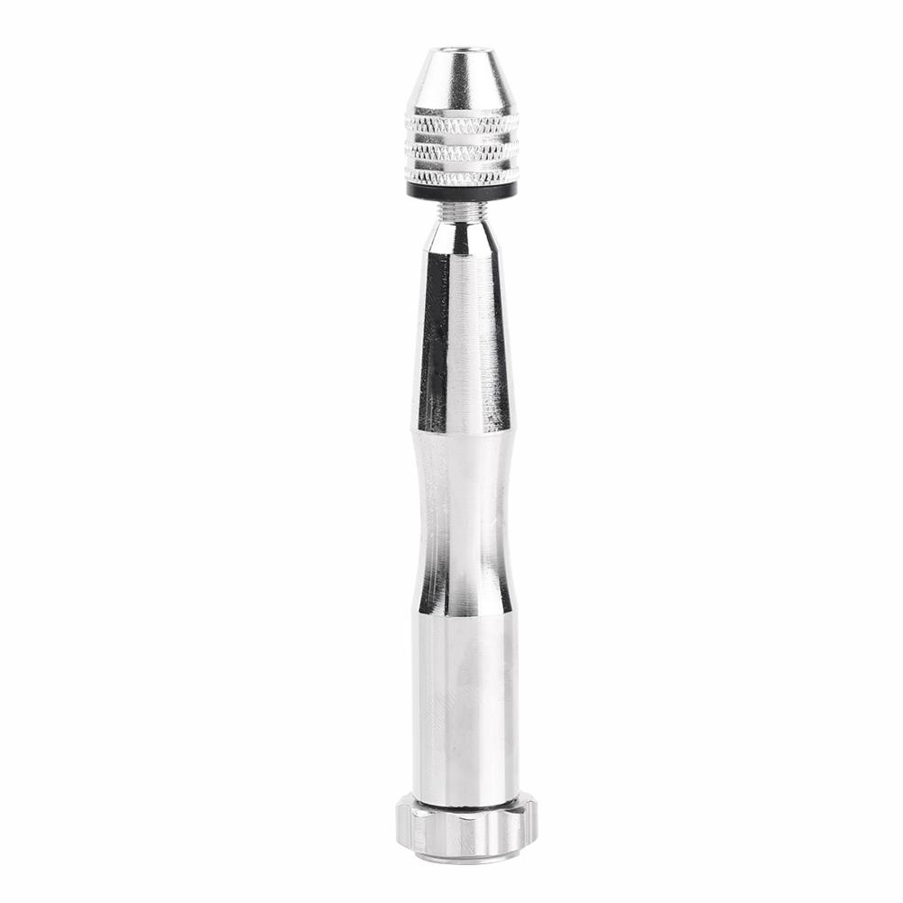 

Silver Color 0.3mm 3.6mm Grasp Range Chuck Hand Twist Drill With 25HHS Drill Bits Wood Drilling