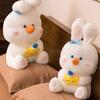 Cute Bunny Plushy With Q Version Cuddly Animal Toys Sleeping Pillow Toy