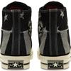 Converse Chuck 1970er Amerikanische Flagge Vintage Vielseitig High Top Leinwand Unisex Schwarz und Grau