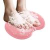 Scrubber Shower Massage Pad Silicone Shower Wall Mounted Back Massage Reusable Cleaning Brush Shower Feet Wash Mat Washer